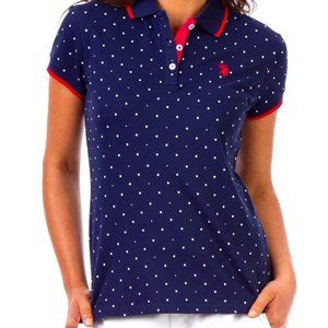 Ralph Lauren POLO ASSN Women's Polka Dot Polo